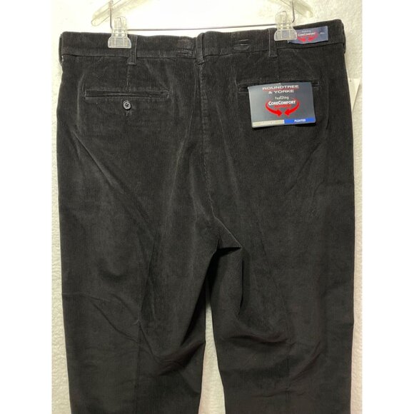 Roundtree & Yorke size 40 x 32 Classic Fit Pleated Corduroy Pants NWT - Picture 5 of 12